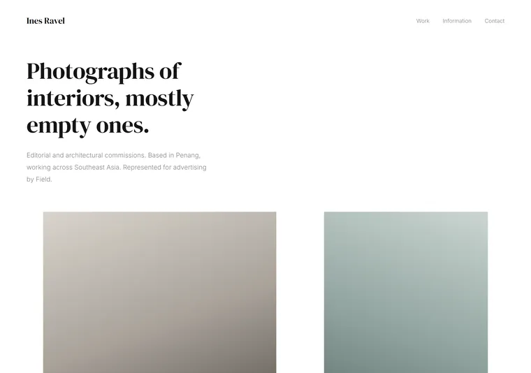 Quiet gallery — a portfolio design direction