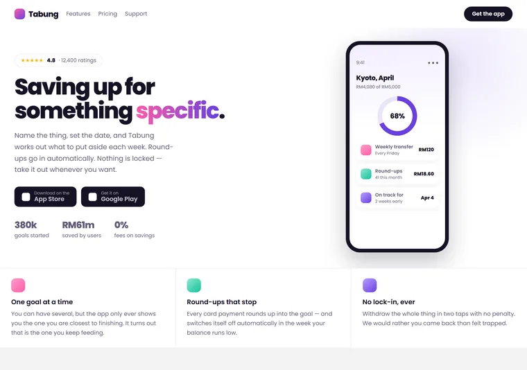 App download — a landing page design direction