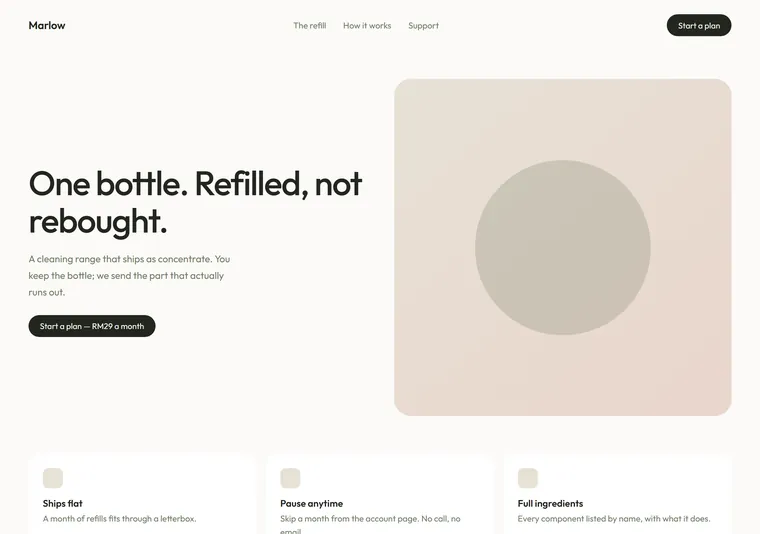 Quiet DTC — an e-commerce design direction