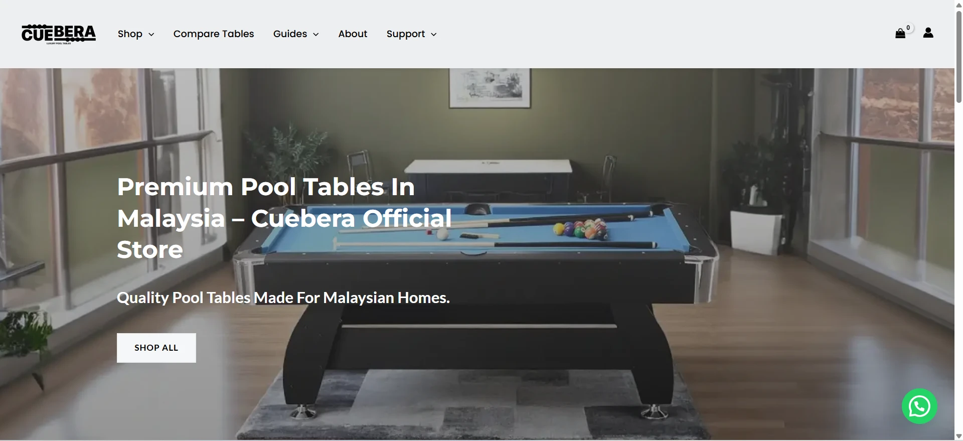 Cuebera — An online store for a premium product brand