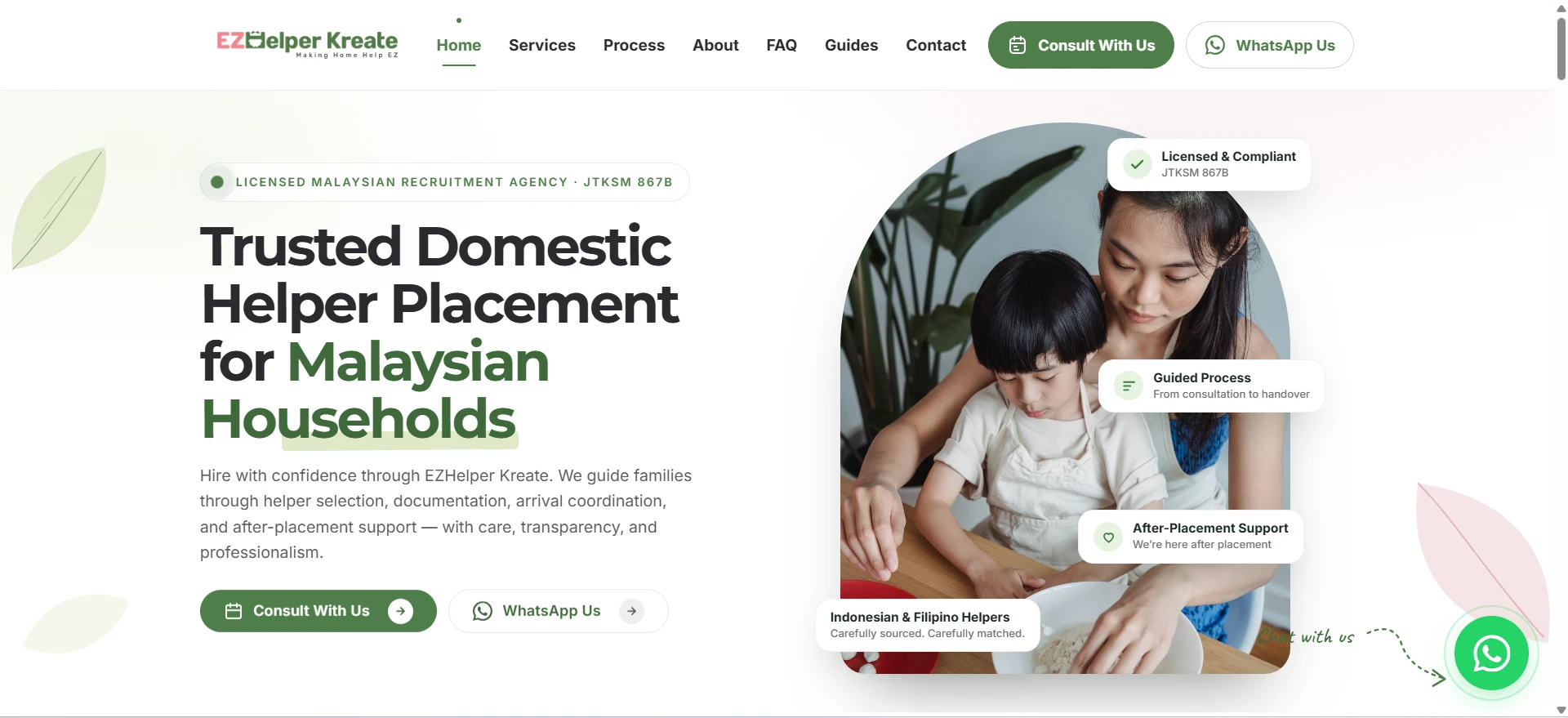 Service business website — A lead-focused website for a growing service business